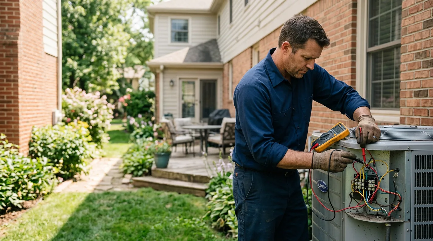 HVAC technician working near Ruckersville, VA